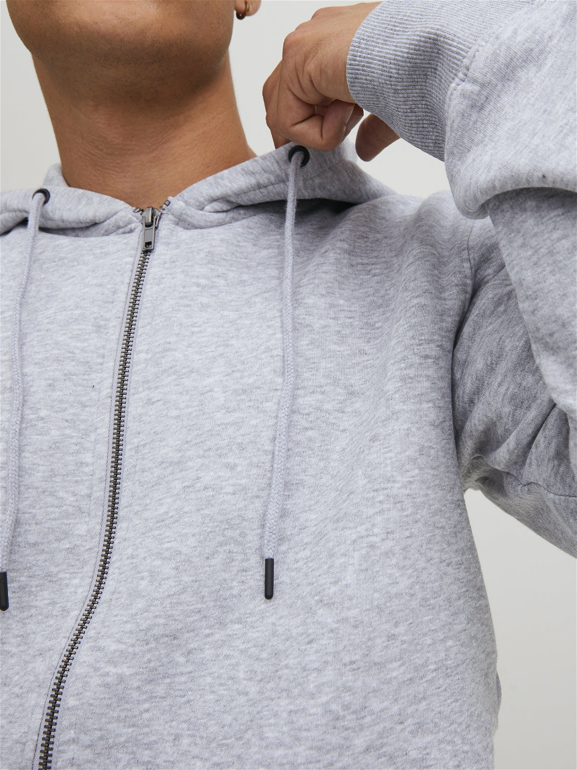 JJEBRADLEY Sweat - Light Grey Melange