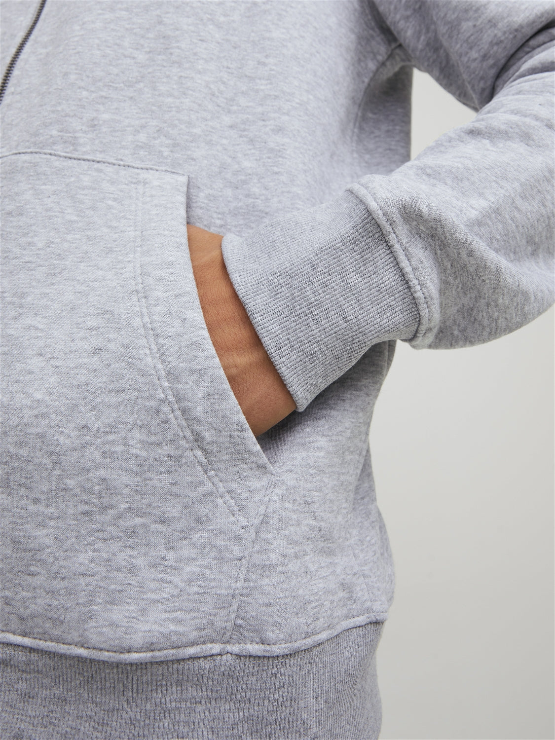 JJEBRADLEY Sweat - Light Grey Melange