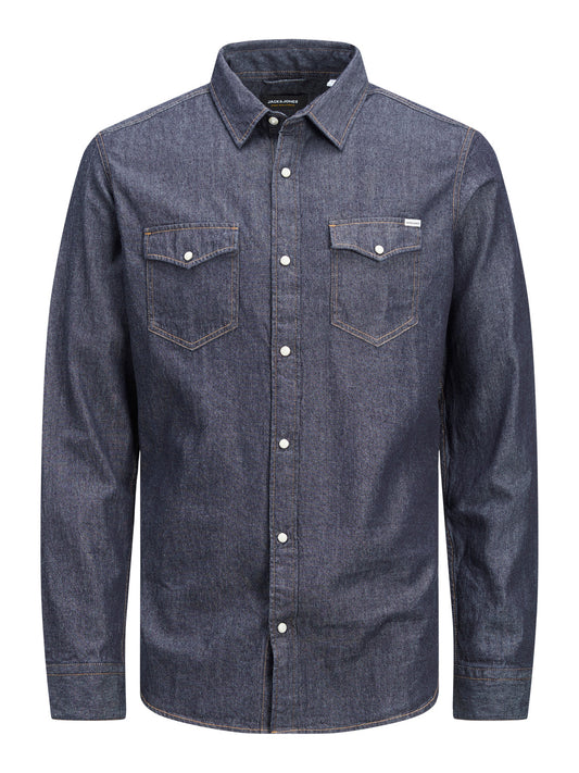 JJESHERIDAN Shirts - Dark Denim