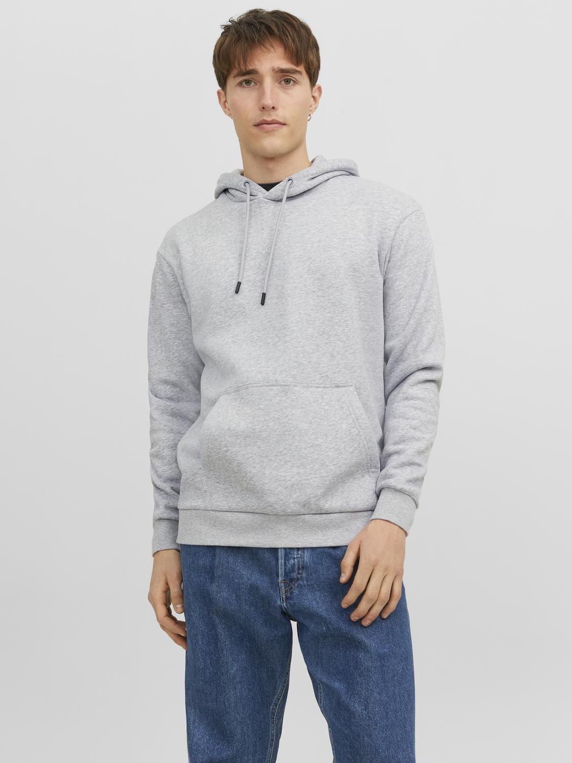 JJEBRADLEY Sweat - Light Grey Melange