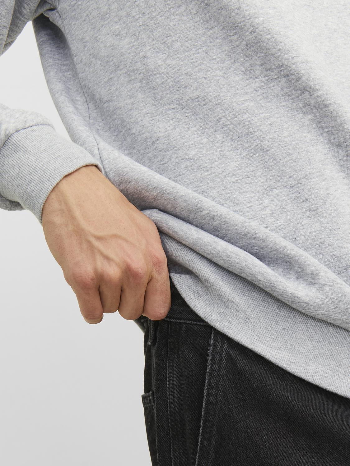 JJEBRADLEY Sweat - Light Grey Melange