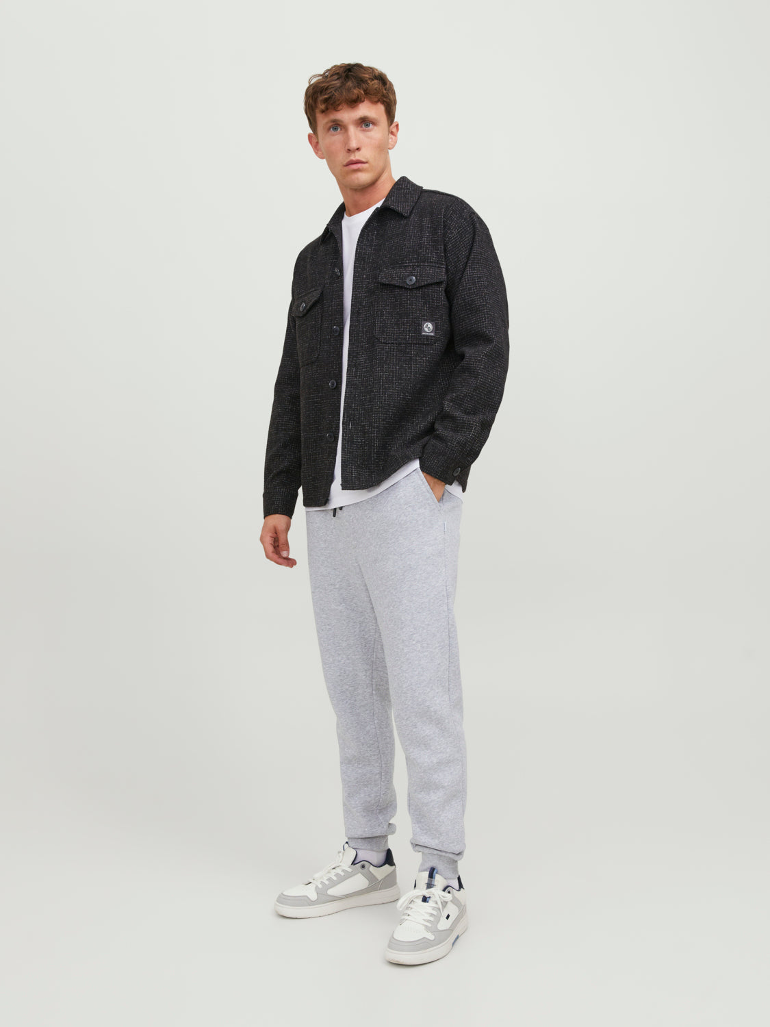 JPSTGORDON Pants - Light Grey Melange