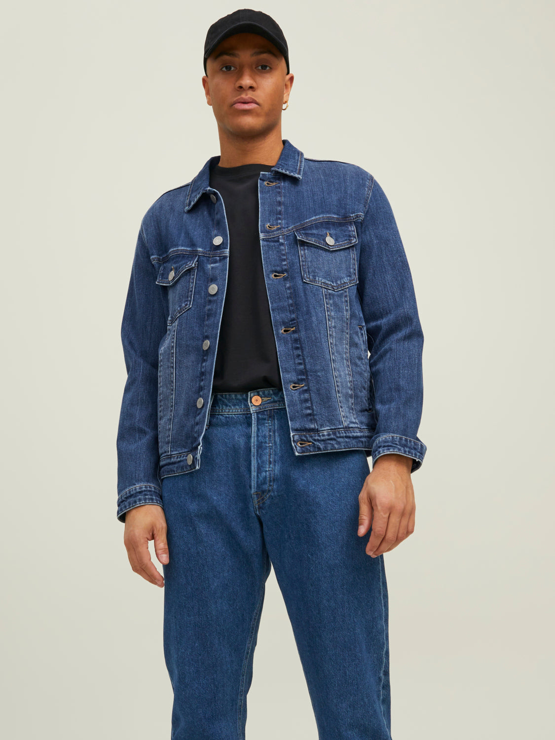 JACK & JONES | 
              JJIALVIN Jacket - Blue Denim