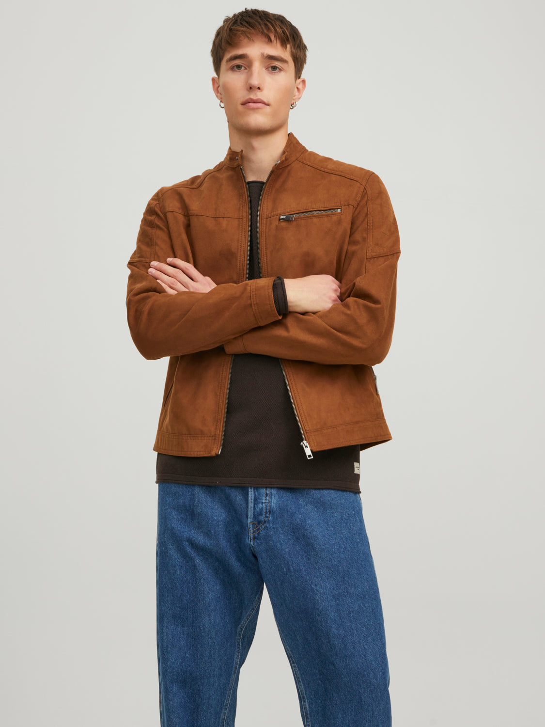 JACK & JONES | 
              JJEROCKY Jacket - Cognac