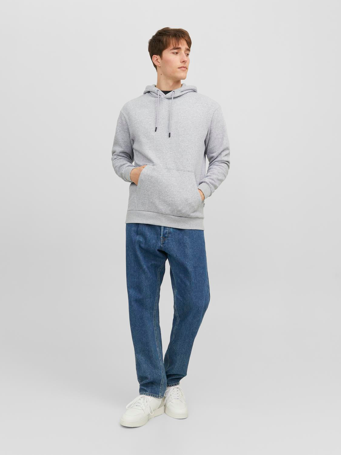 JJEBRADLEY Sweat - Light Grey Melange