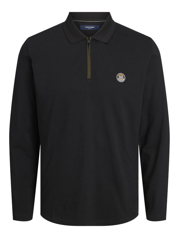 JPRBLURUBBER Polo Shirt - Black
