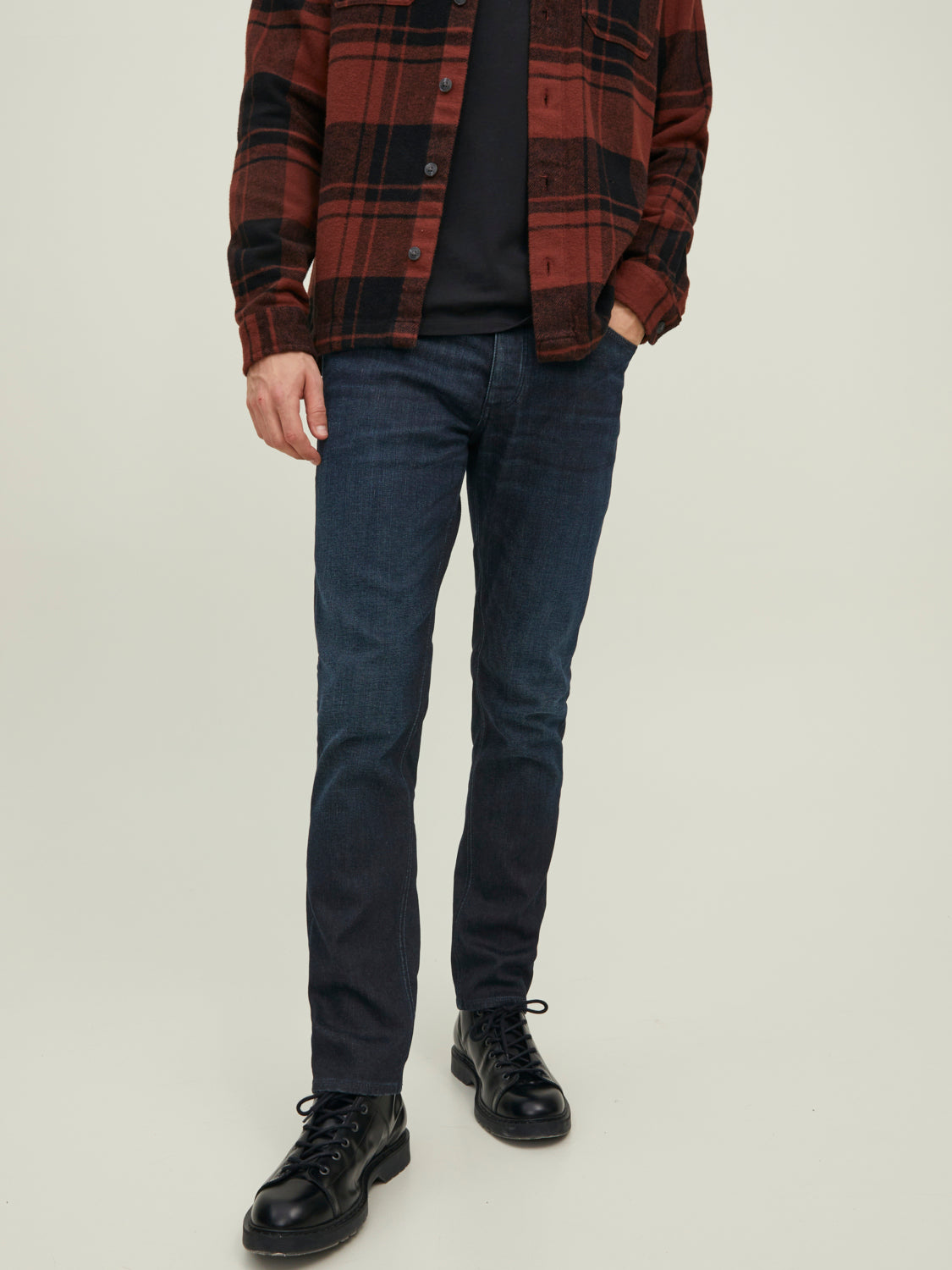 JACK & JONES | 
              JJICLARK Jeans - Blue Denim