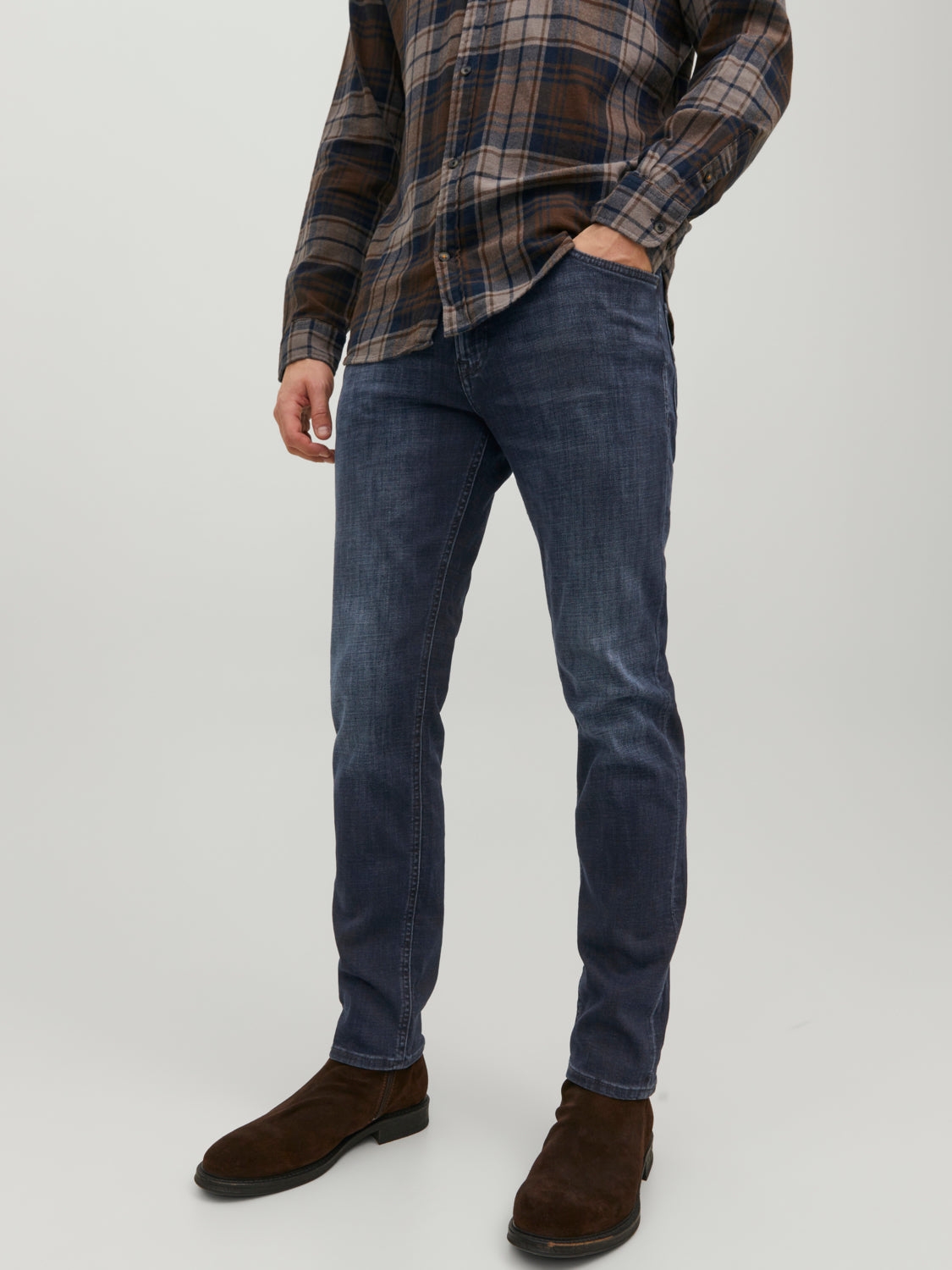 JACK & JONES | 
              JJICLARK Jeans - Blue Denim