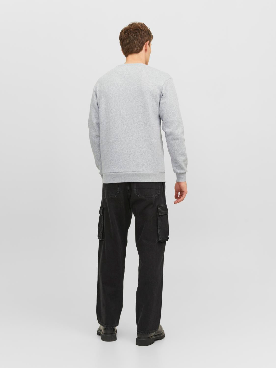 JJEBRADLEY Sweat - Light Grey Melange